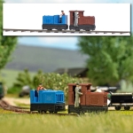 Busch 8075 - N - Loks mit Fahrer (2 Stück)